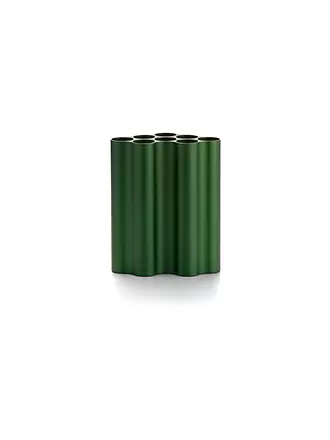 VITRA | Vase "Nuage" M (Alu / Hellsilber) 24cm | dunkelgrün